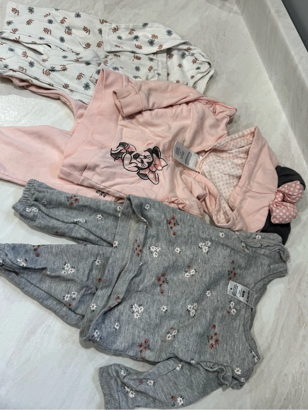 Baby Pink Minnie Mouse Hoodie & Jogger Set